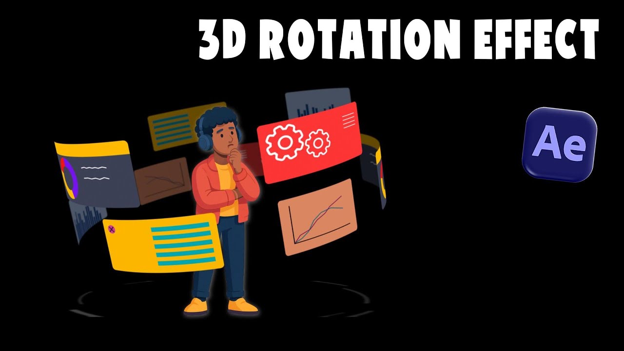 Эффект 3D-вращения в After Effects | Объяснение CC Cylinder | After Effects от новичка до професс...