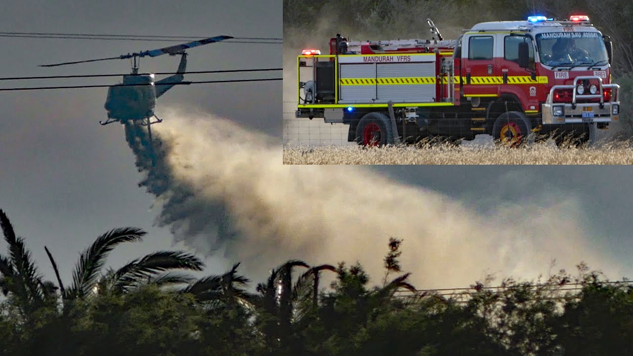 Nambeelup Bushfire Emergency - Western Australia - 2 Feb 2022