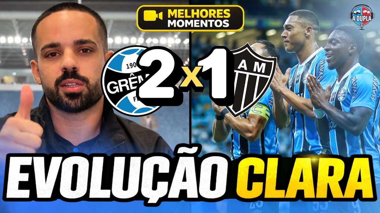 🔵⚫ Grêmio 2x1 Atlético-MG: Vitória com volume e afirmando juventude | Boas notícias