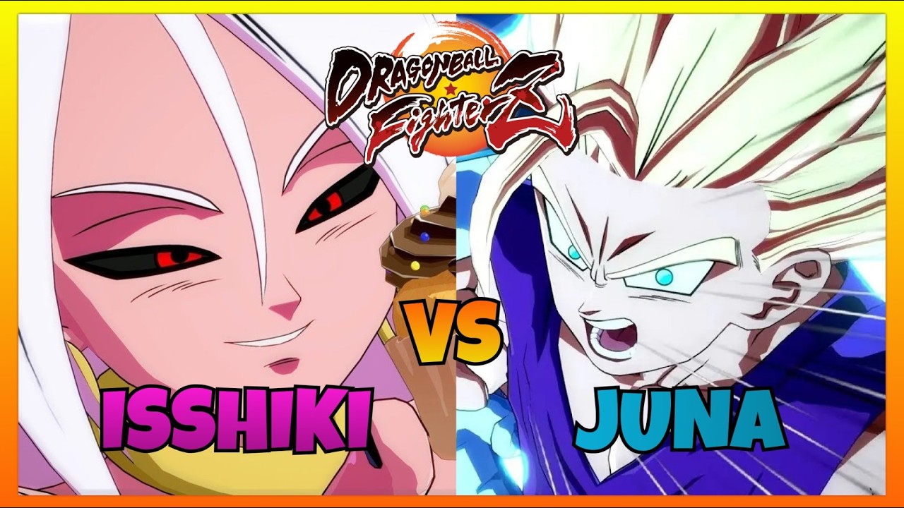 DBFZ - ISSHIKI vs JUNA gameplays (Teen Gohan, GT Goku, Android 21 vs Teen Gohan, Cell, Trunks)
