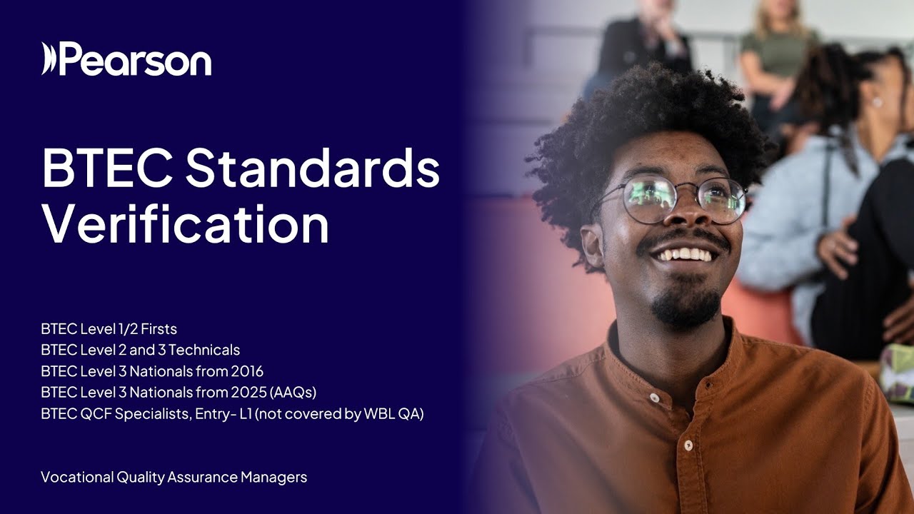 BTEC: Standards Verification 25,26