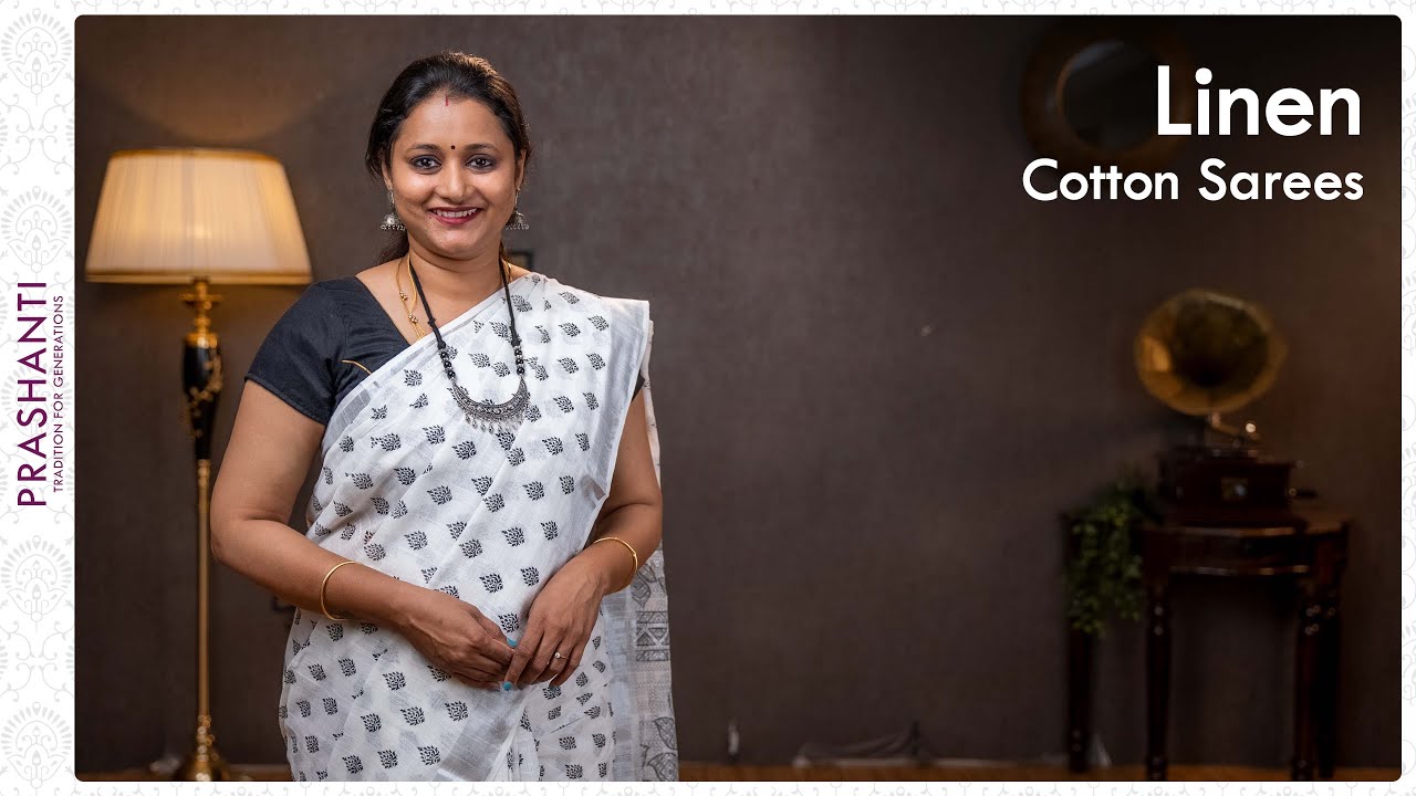 Сари из льна и хлопка от Prashanti | 18 марта 2022 г.