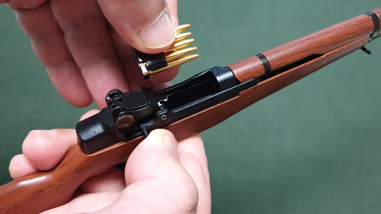 풀 메탈 M1 개런드 미니 모델건..클립이 "핑" 튀네요 Goatguns Miniature M1 Garand  "PING"