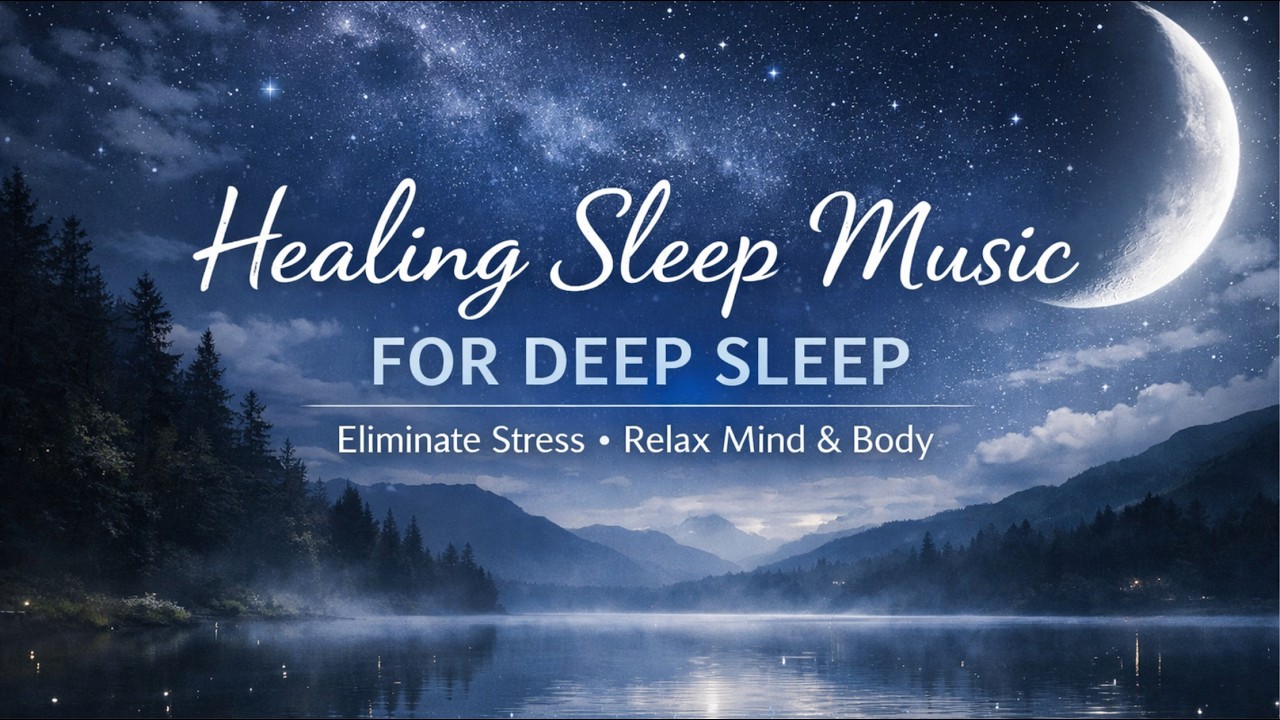 Healing Sleep Music for Deep Sleep Eliminate Stress, Relax Mind & Body  Calming Ambient Night Music