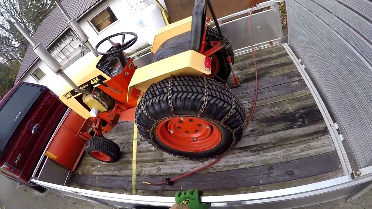 Getting the case 446 ready for snowplowing
