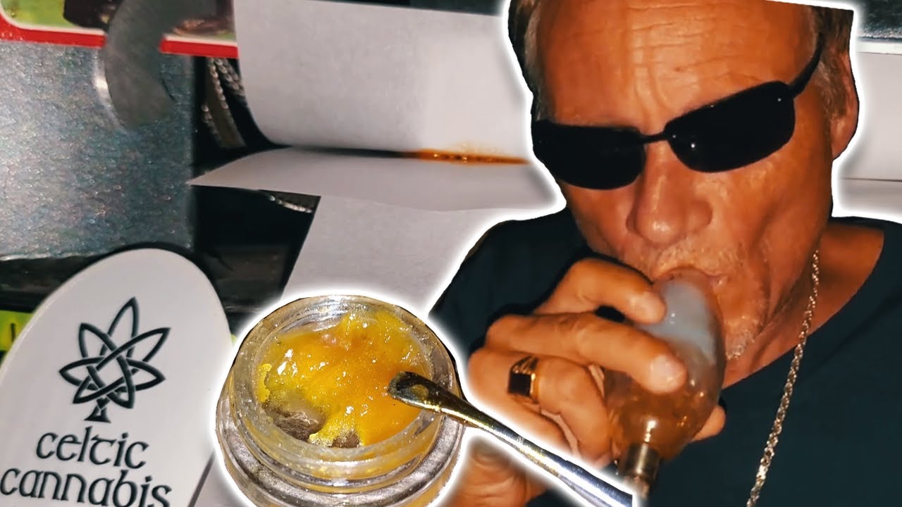 Squashing Celtic Breath Cannabis Into Freshly Made Rosin + Dabbing & Smoking It!