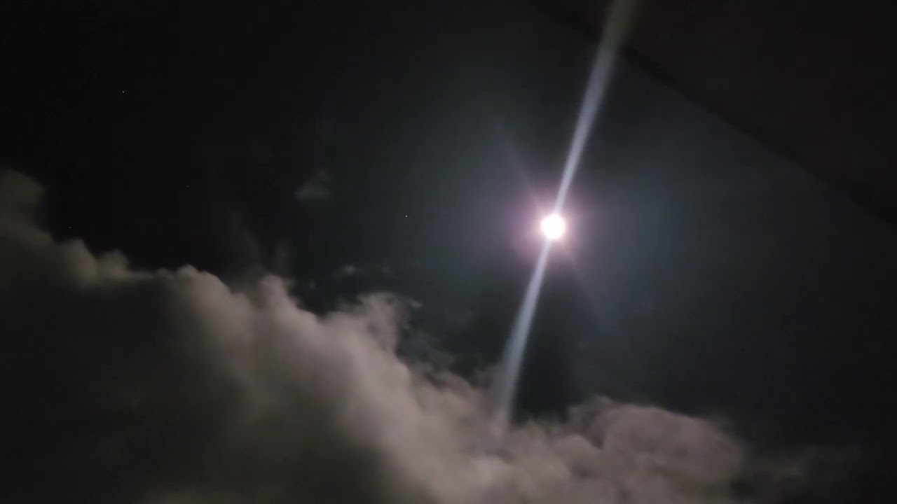 Moon over Celo Knob November 26-27, 2023 in NC