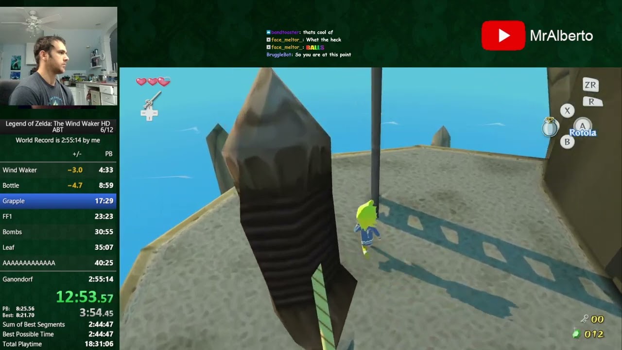 WWHD All bosses triforce speedrun in 2:50:48 (world record)