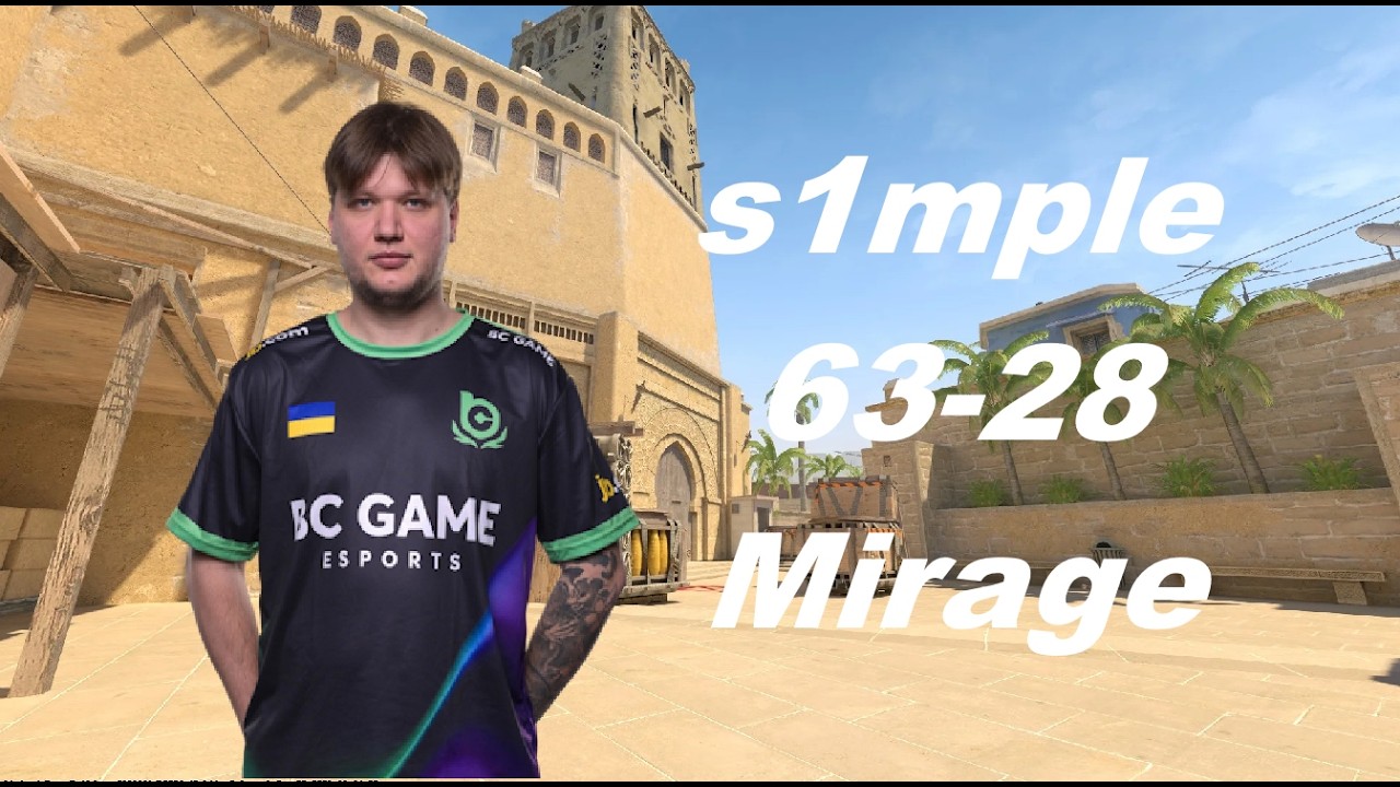 s1mple (63-28) avg 2100 Elo (Mirage) | Jan 02, 2026 #cs2 #faceit #s1mple