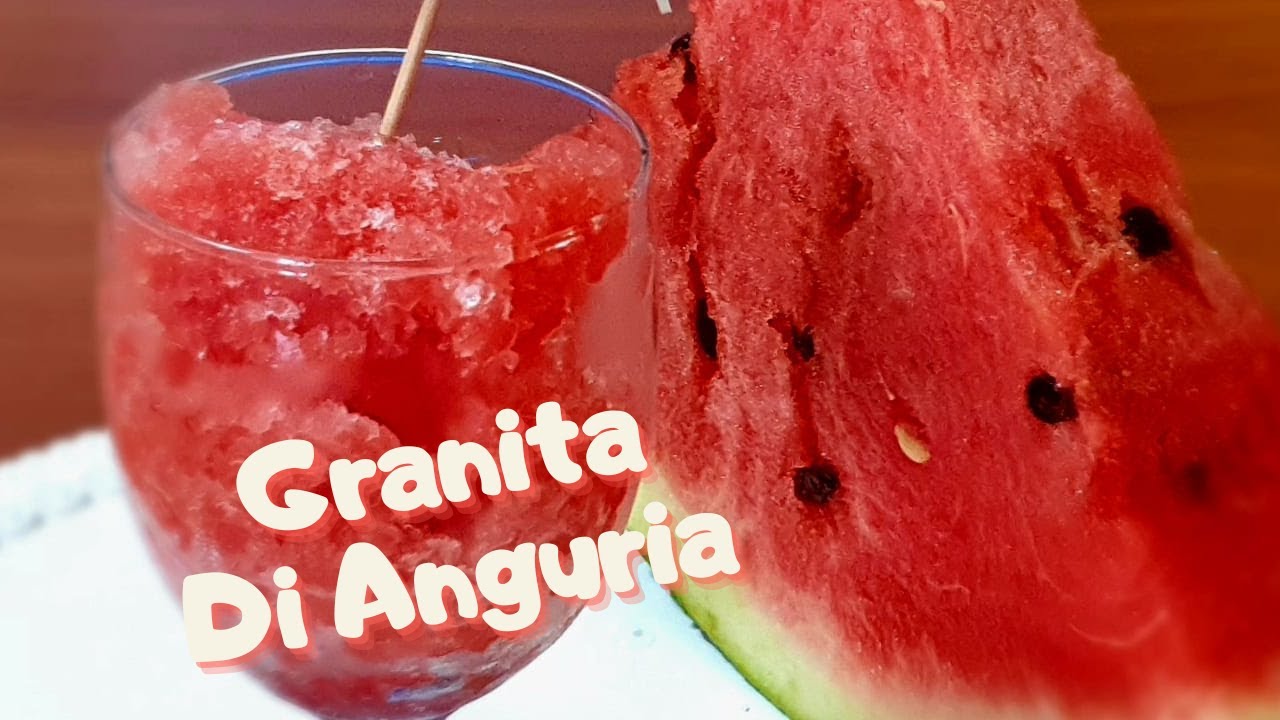 Granita Di Anguria Con Tre Ingredienti!