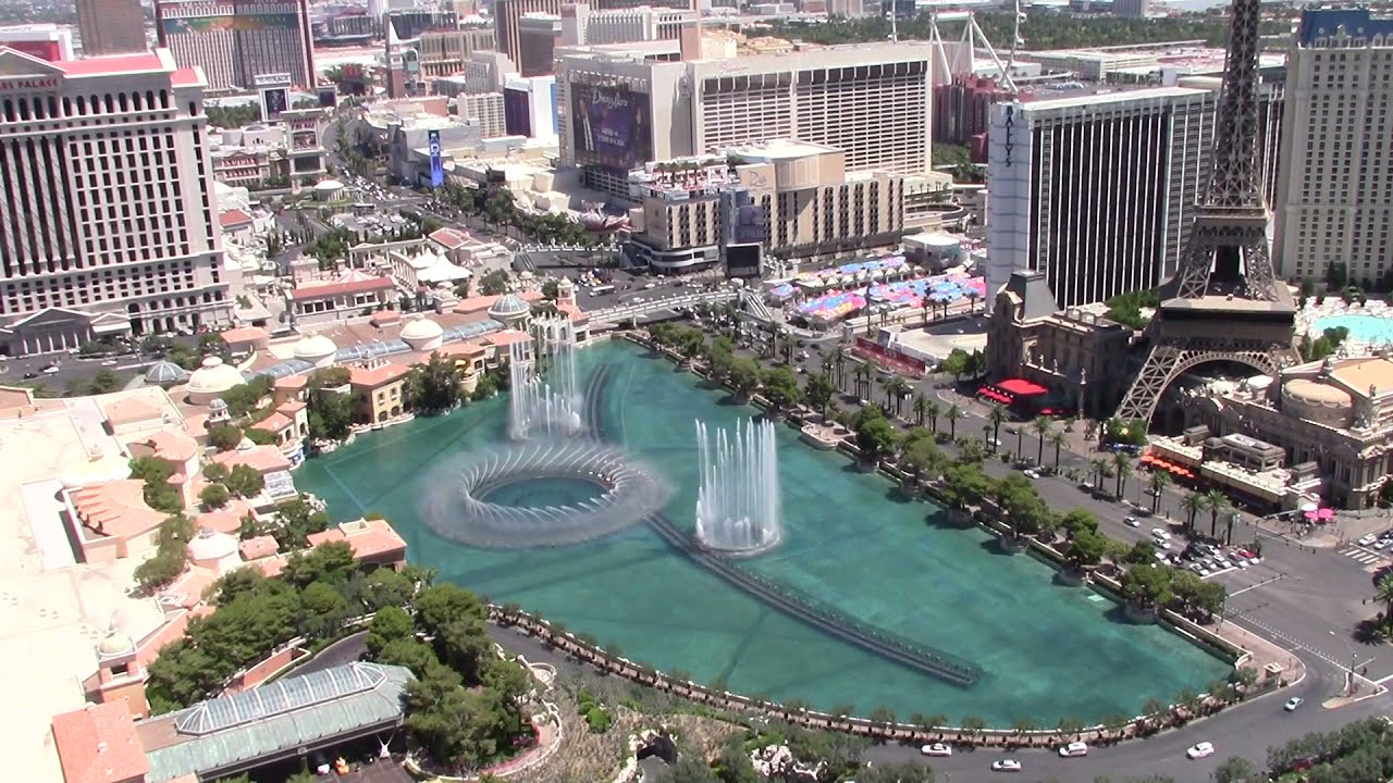 Bellagio Fountains and Las Vegas Strip 13hrs in Real Time