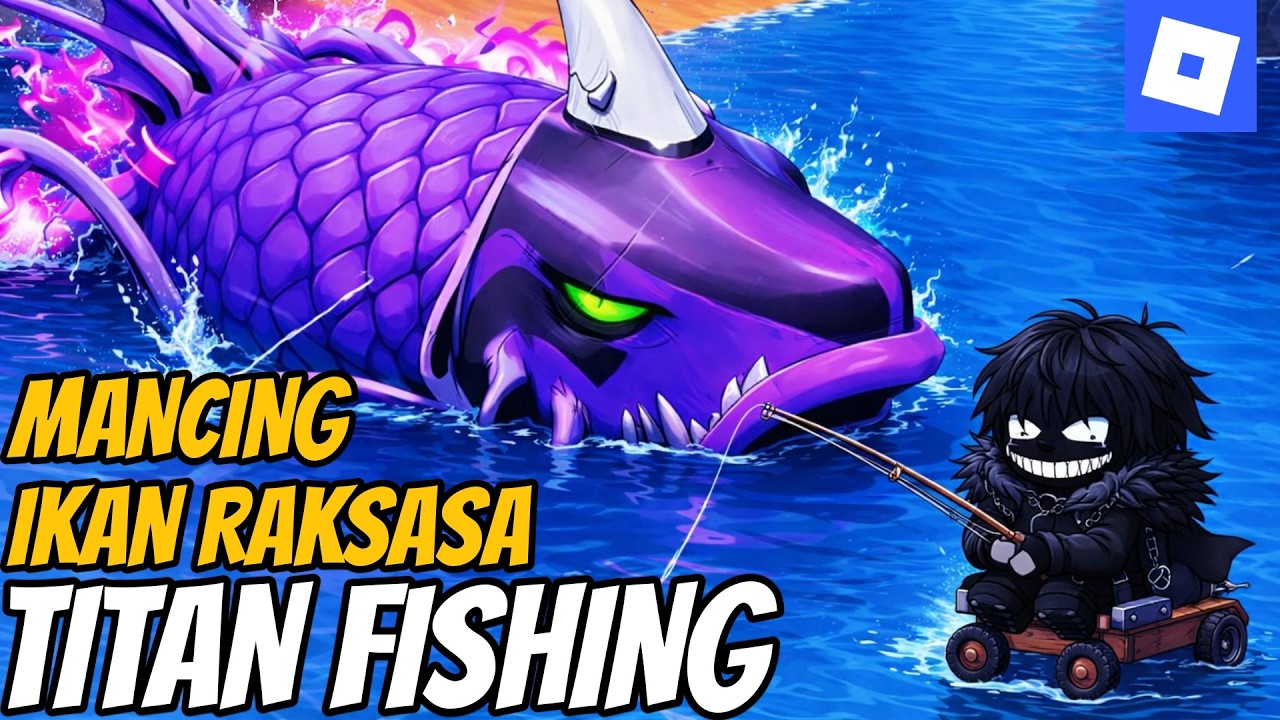 MENEGANGKAN! MANCING TAPI MANCING IKAN BERUKURAN TITAN! TITAN FISHING- roblox