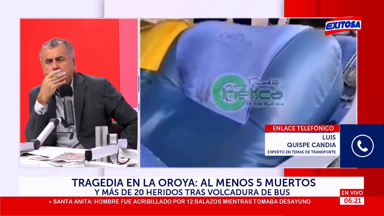 Luis Quispe Candia sobre accidentes de tránsito