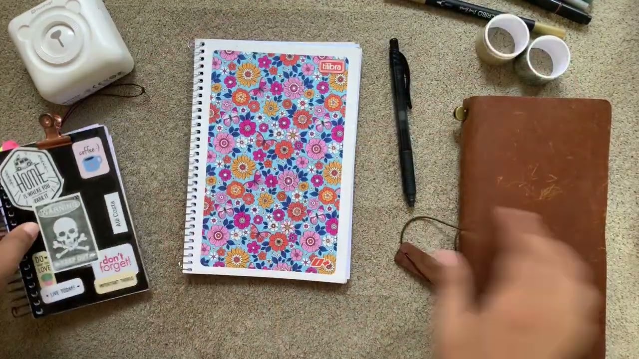 Por dentro dos meus cadernos | Bullet journal, Diário e Commonplace Book