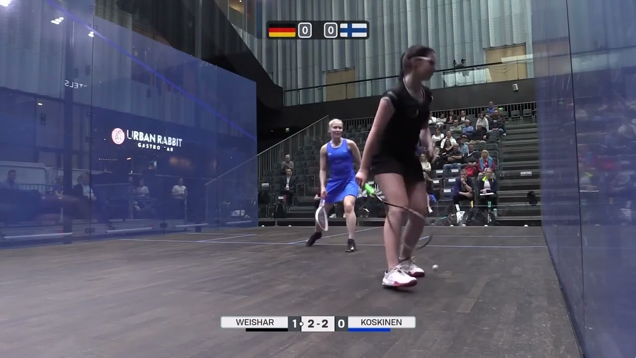 Maya Weishar - Rina Koskinen (Germany vs Finland) - ESF European Team Squash Championships 2023