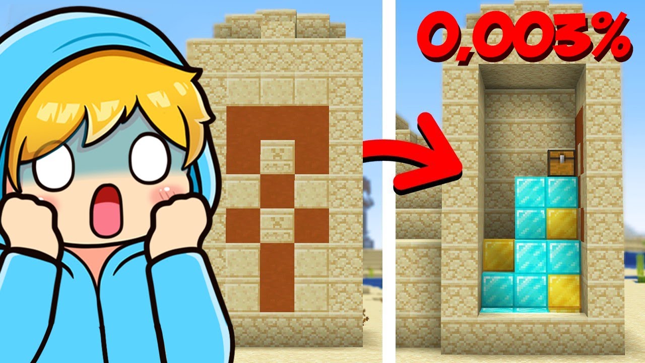 Ich FINDE die SELTENSTEN geheimen RÄUME in Minecraft