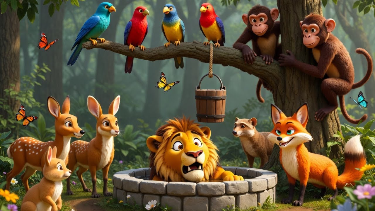 समझदार लोमड़ी और घमंडी शेर | पंचतंत्र की मज़ेदार कहानियाँ | @KidsTreatHindi