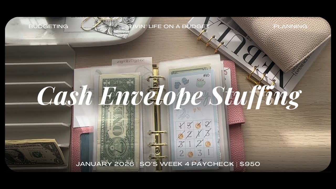 SO's Week 4 Paycheck Cash Stuffing for January - $950