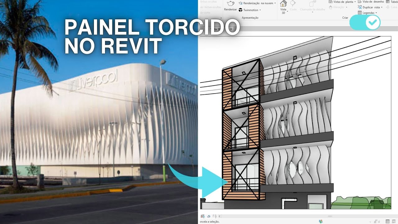 COMO MODELAR A FACHADA LIVERPOOL COM MASSAS NO REVIT