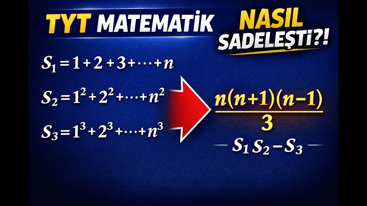TYT - KPSS - AYT Matematik | Toplam Formülleriyle Gelen Efsane Sadeleşme | Ardışık Sayılar