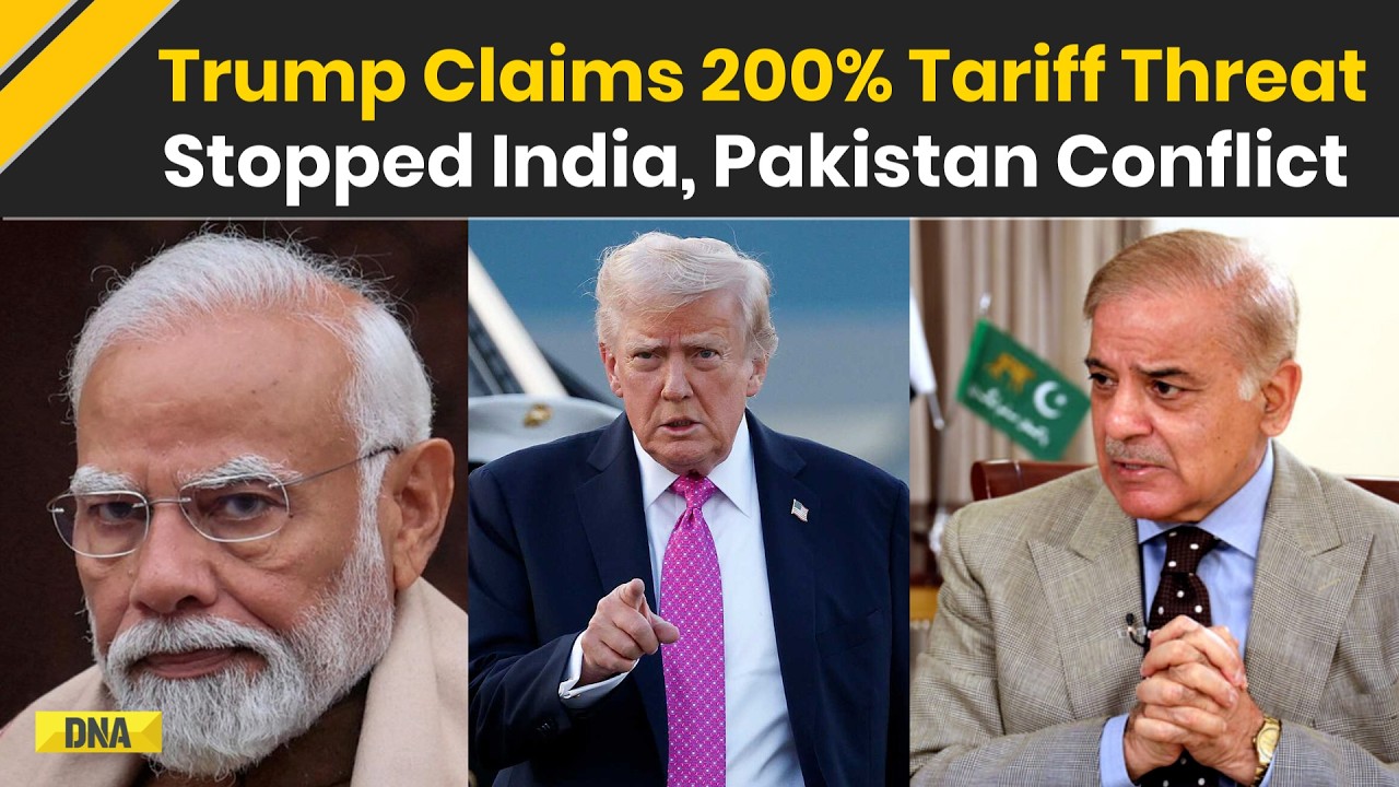 Trump News: Trump Claims 200% Tariff Stopped India, Pakistan Conflict, India Denies Role | India-Pak