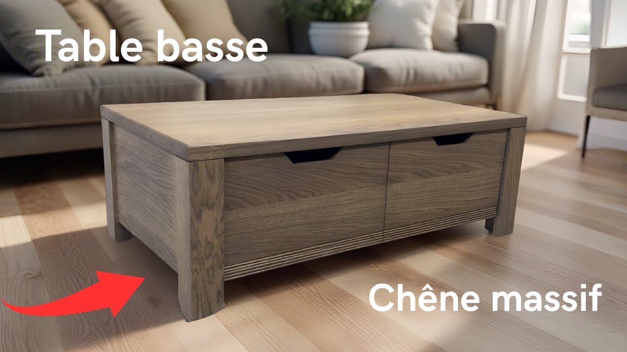 Je construis une table basse en chêne massif !