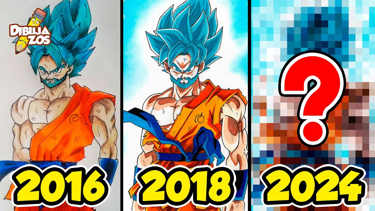 REDIBUJÉ A MI GOKU BLUE CON BARBA 🤩 | ¿LO MEJORÉ? 🤔