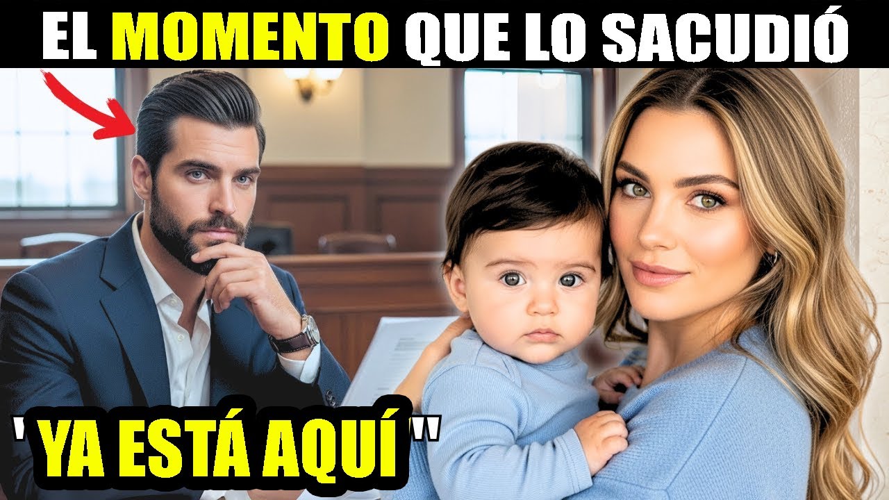 Entra al tribunal con los papeles… hasta que su esposa llega con un bebé recién nacido.