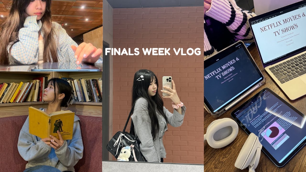 Finals Week Grind: Days of Hardcore Studying, Library Life, Projects & Little Breaks