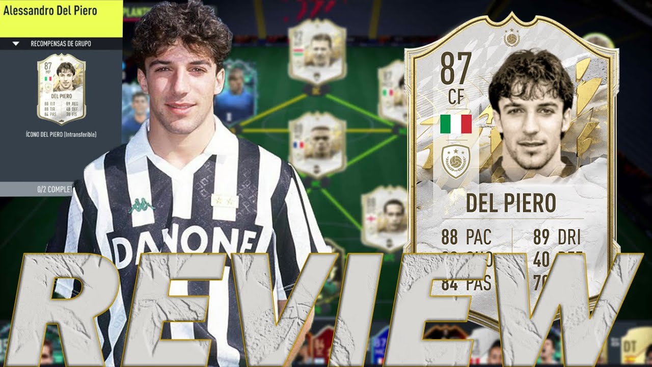 😍VALE LA PENA LOS 12 TOKENS? 87 ALESSANDRO DEL PIERO BABY  BASE ICON SWAPS SBC PLAYER REVIEW FIFA 22