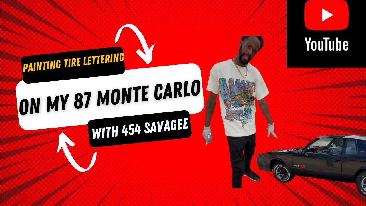 Painting Tire Sidewall Lettering On My 1987 Chevy Monte Carlo