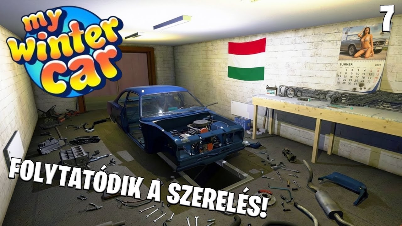 My Winter Car LIVE #7 - BEINDULT A KOCSI! Folytatjuk az autó összerakását! 🔩🚗