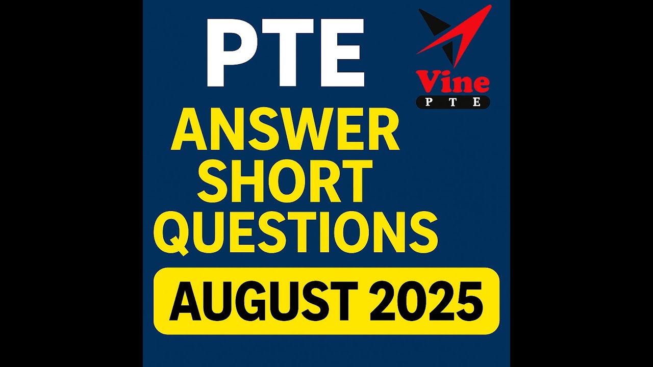 🎯 PTE Answer Short Question | Most Repeated – August 2025 🎯