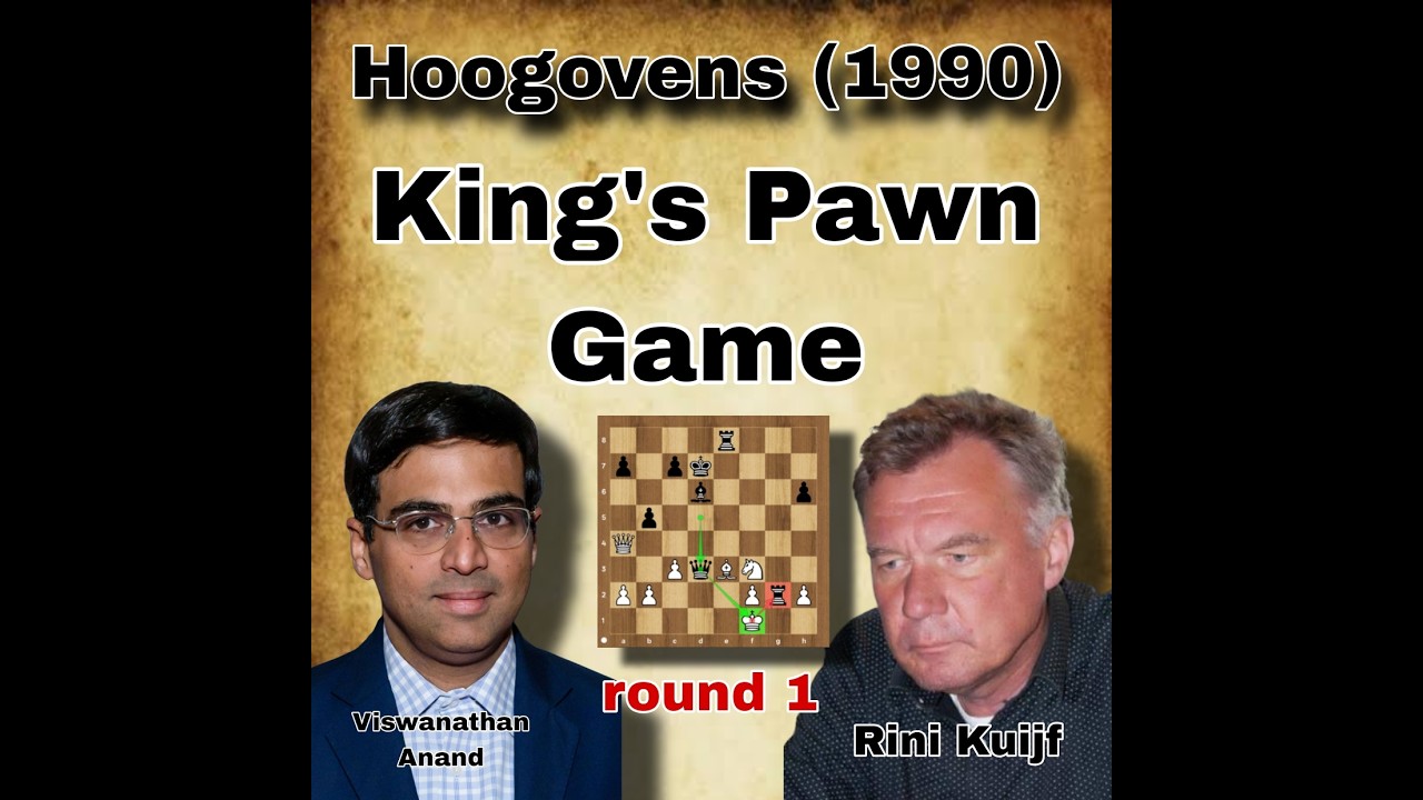 R Kuijf vs Anand, 1990 | King's Pawn Game | #lifestyle