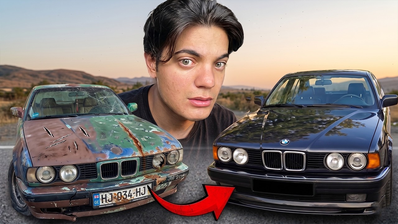 შეღებვის შემდეგ ლეგენდა გაცოცხლდა! BMW E34 პროექტი 