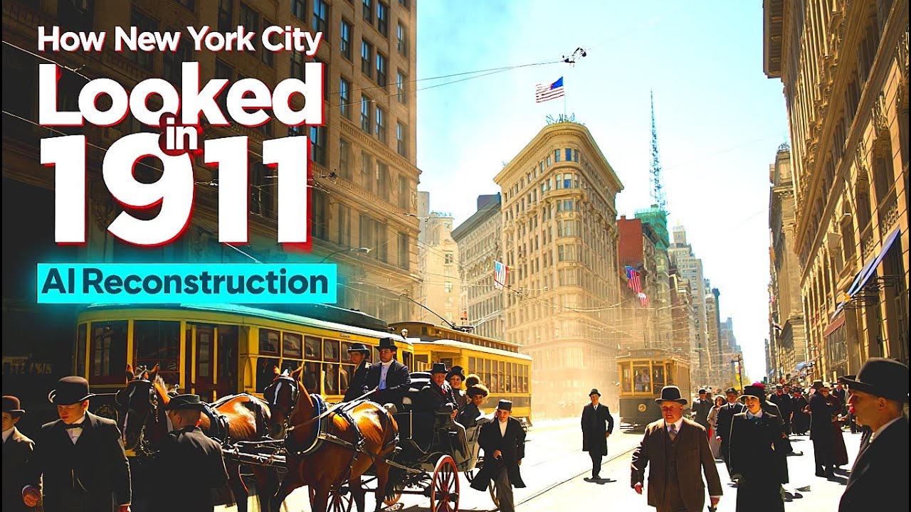 How New York City Looked in 1911 (AI Reconstruction)