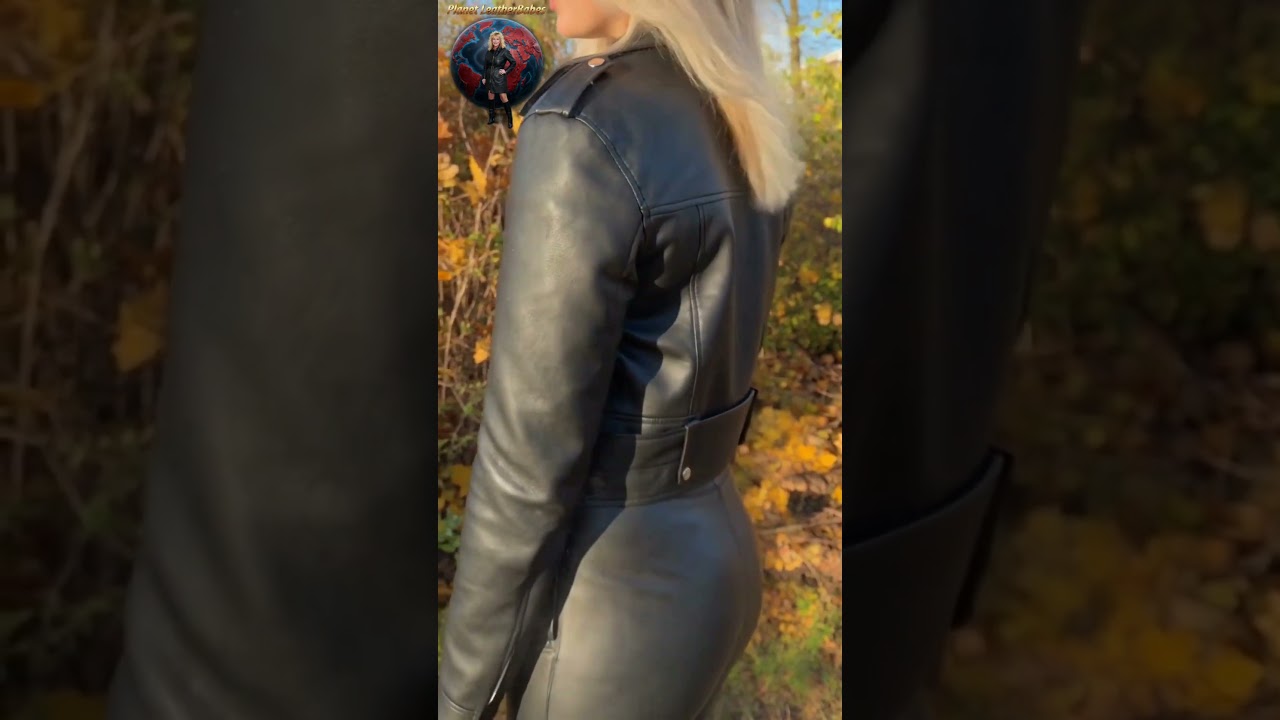 DEMI in  Leather Jacket and Leather Leggings