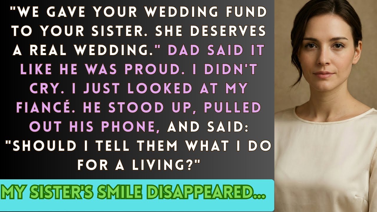 Dad Gave My Wedding Fund to My Sister—“She Deserves It.” Then My Fiancé Stood Up…