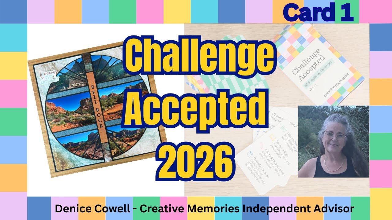 Конкурс CM Scrapbook Challenge Accepted 2026 - Открытка 01 - Эффект мозаики