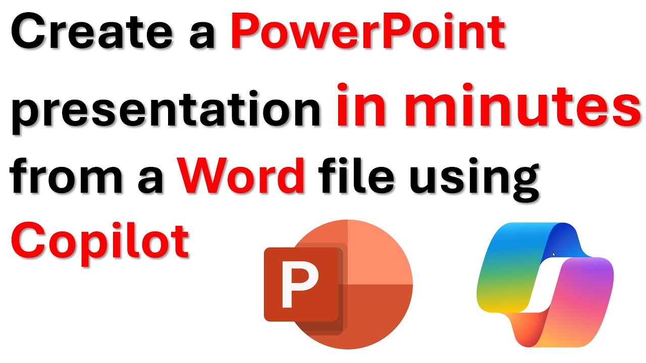 From Word to PowerPoint in a couple of minutes. Using Microsoft 365 Copilot