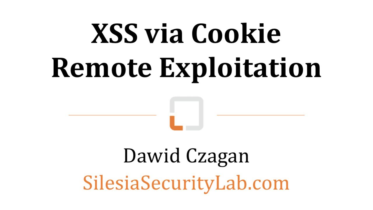 XSS via Cookie: Remote Exploitation