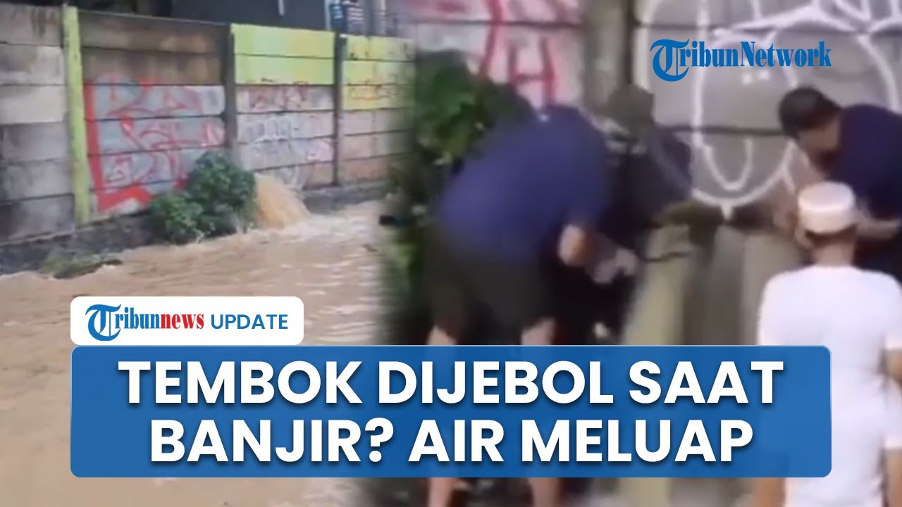 Viral Video Diduga Warga Jebol Pagar Beton di Ruko Galaxy Bekasi saat Banjir, Kini Diselidiki Polisi