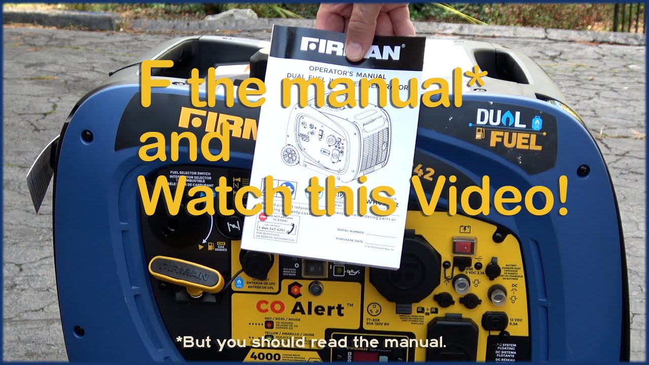 Инверторный генератор Firman WH03242 без руководства