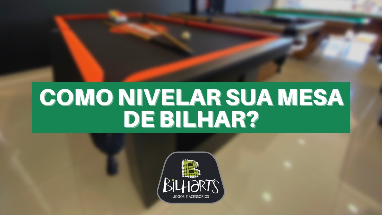Aprenda a nivelar sua mesa de bilhar!