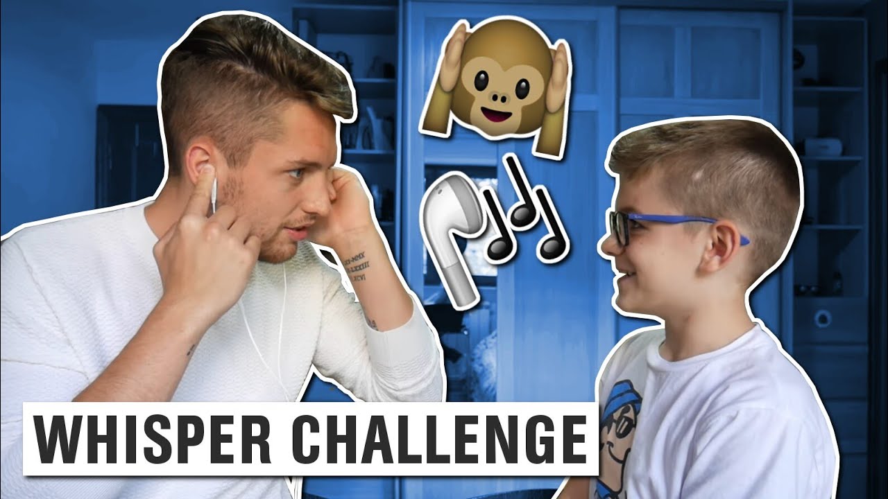 WHISPER CHALLENGE*młodszy brat mnie zniszczył!