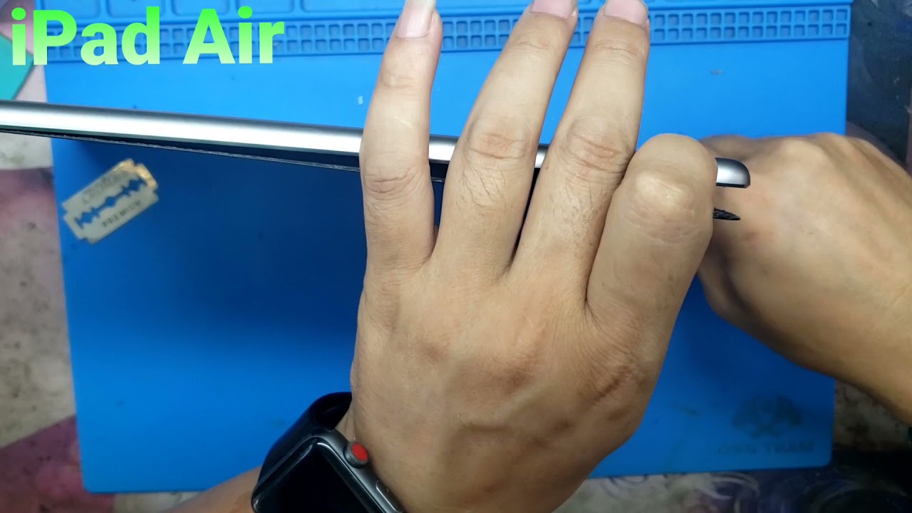 Apple iPad Air A1474 A1475 A1476 Battery removal / replacement / How to remove the touch screen
