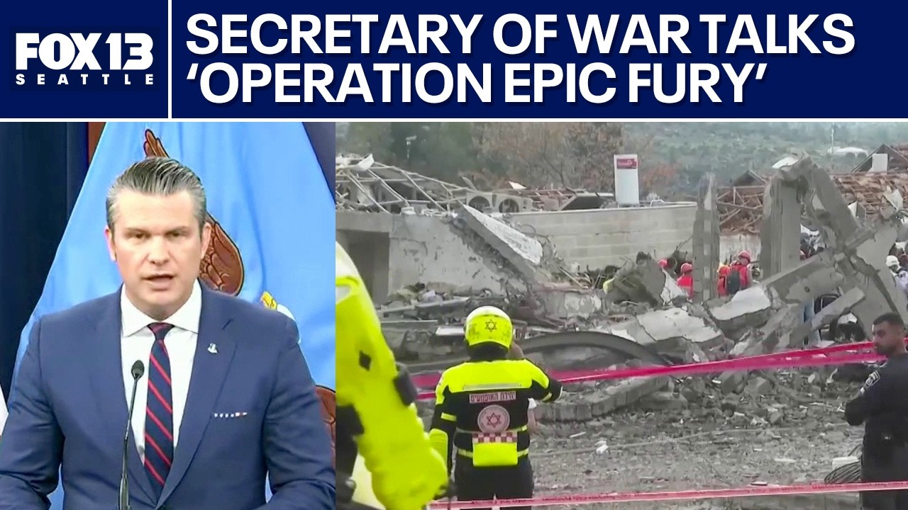 US Secretary of War talks 'Operation Epic Fury' Iran attacks