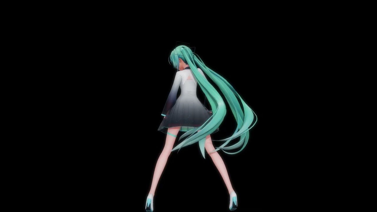 【MMD】ヒアソビ / YYB式初音ミク_10th / 4K60fps / 黒背景 / タブレット用縦画面