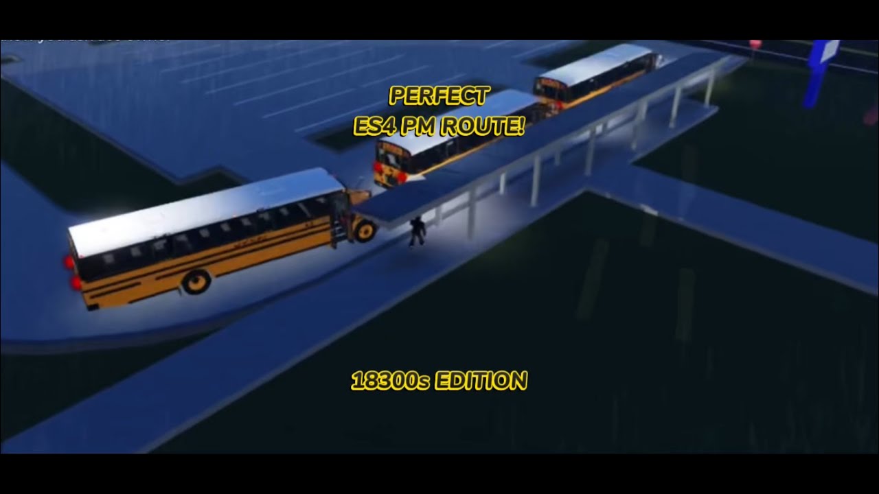 ES4 PM Route! (NUMBER ORDER!) FL School Buses Roblox