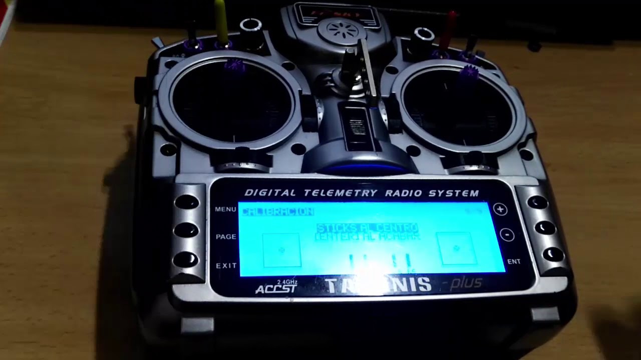Ajuste taranis X9D para desactivar aviso de acelerador activado